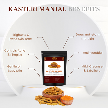 WILD TURMERIC, KASTURI MANJAL POWDER FOR GLOWING SKIN, FAIR COMPLEXION, TAN REMOVAL _ 100% PURE, 100% NATURAL AND CHEMICAL FREE
